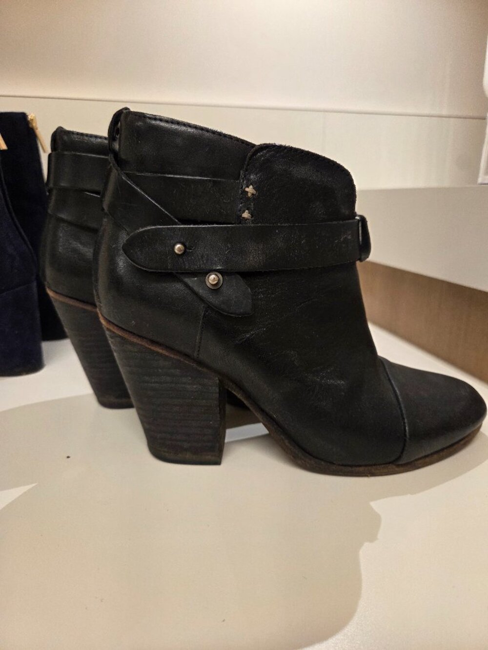 RAG & BONE black leather booties